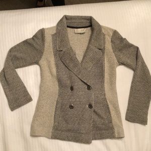 Grey Knit Blazer